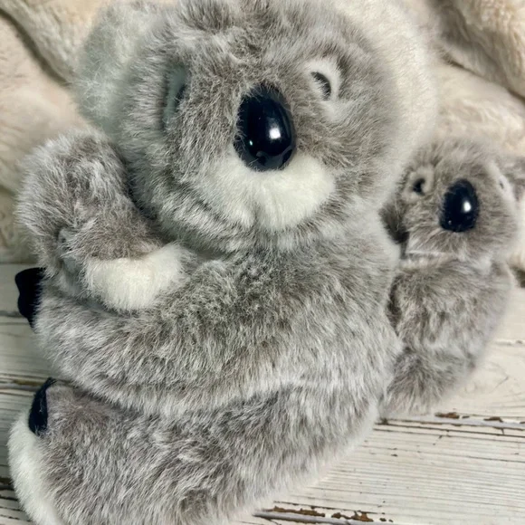 CLEAN Vintage 1994 Kiwi Koala with 2 Babies 10" GANZ Plush Stuffed Animal - Picture 3 of 15